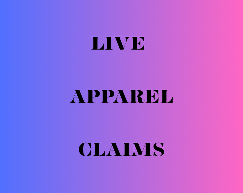 Live Apparel Claims