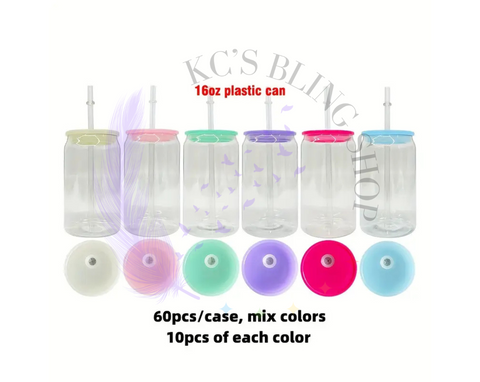 KC'S Bling Shop - Clear Acrylic Can Tumblers