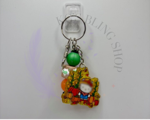 KC'S Bling Shop - Acrylic Keychains w/ Beads - KC'S Bling Shop