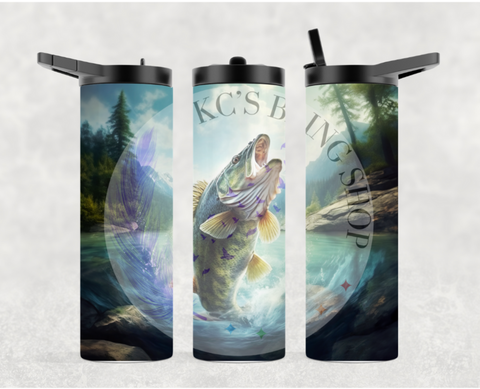KC'S Bling Shop - Bass Jumping Tumbler