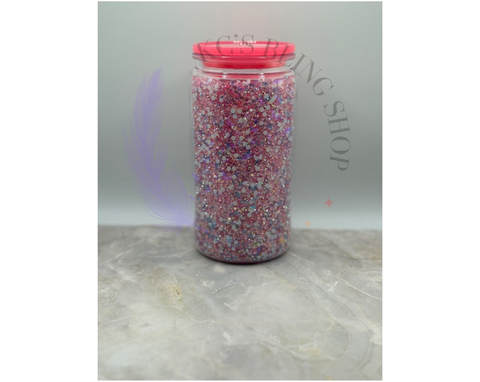 KC'S Bling Shop - Rhinestone filled Snow Globe Tumblers