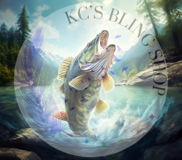 KC'S Bling Shop - Bass Jumping Tumbler