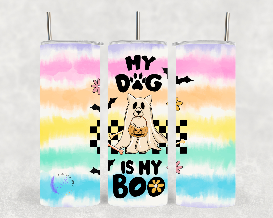 KC'S Bling Shop - Boo Dog Tumbler