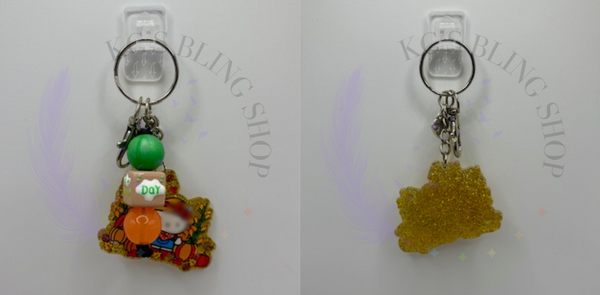 KC'S Bling Shop - Acrylic Keychains w/ Beads - KC'S Bling Shop