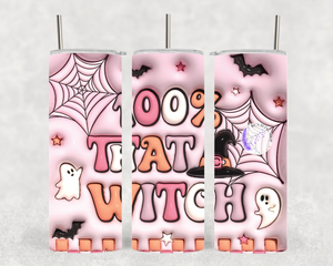 KC'S Bling Shop - 100% That Witch Tumbler