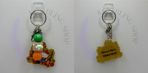 KC'S Bling Shop - Acrylic Keychains w/ Beads - KC'S Bling Shop