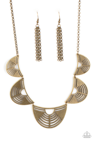 Paparazzi - Record-Breaking Radiance - Brass Necklace - KC'S Bling Shop