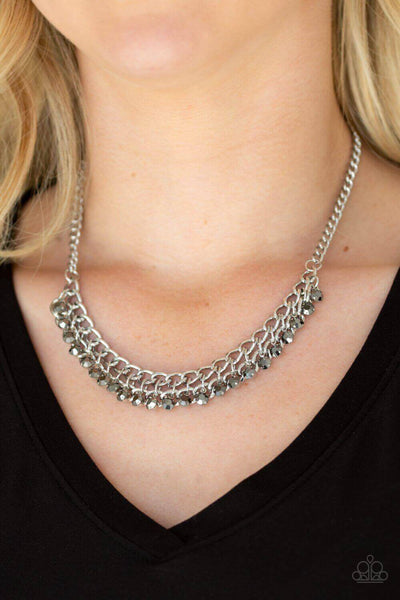 Paparazzi - Glow and Grind - Silver Necklace - KC'S Bling Shop